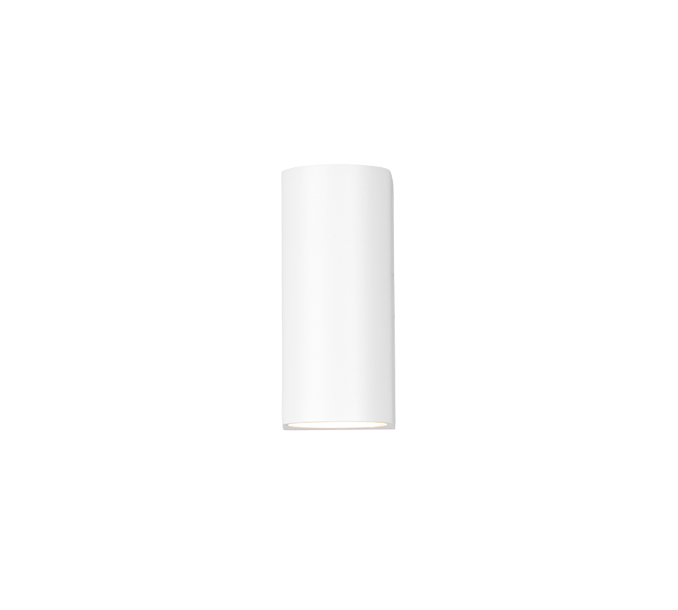Roya wall lamp 2xGU10 matt white round — 204260231