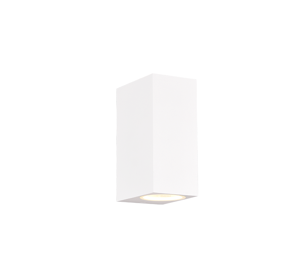 Roya wall lamp 2xGU10 matt white square — 204269231