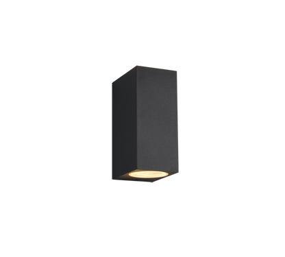 Roya wall lamp 2xGU10 anthracite square — 204269242