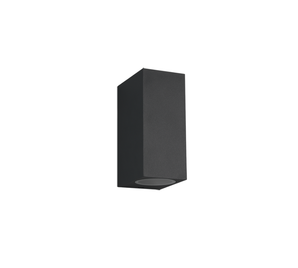 Roya wall lamp 2xGU10 anthracite square — 204269242