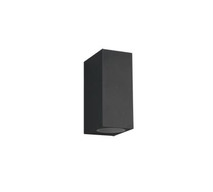 Roya wall lamp 2xGU10 anthracite square — 204269242