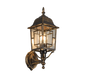 Volturno wall lamp E27 antique rust lantern upwards — 205960128