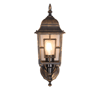 Volturno wall lamp E27 antique rust lantern upwards — 205960128