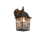 Volturno wall lamp E27 antique rust lantern downwards — 205967128
