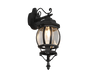 Elvo wall lamp E27 matt black lantern downwards — 206960132