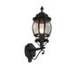 Elvo wall lamp E27 matt black lantern upwards — 206967132