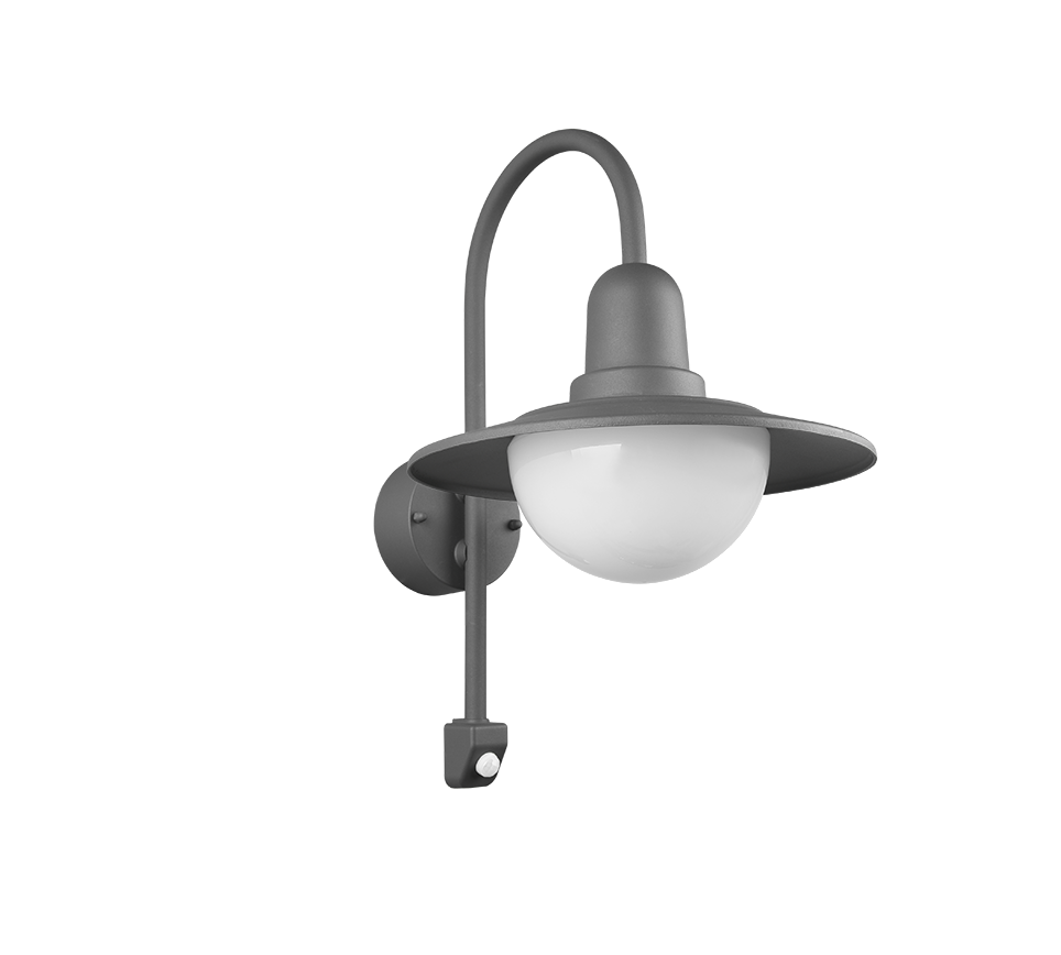 Norman wall lamp E27 anthracite motion sensor — 207269142