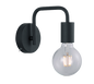 Diallo wall lamp E27 matt black — 208070132