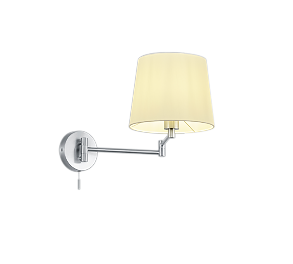 Lyon wall lamp E27 brushed steel — 209100107