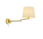Lyon wall lamp E27 matt brass — 209100108