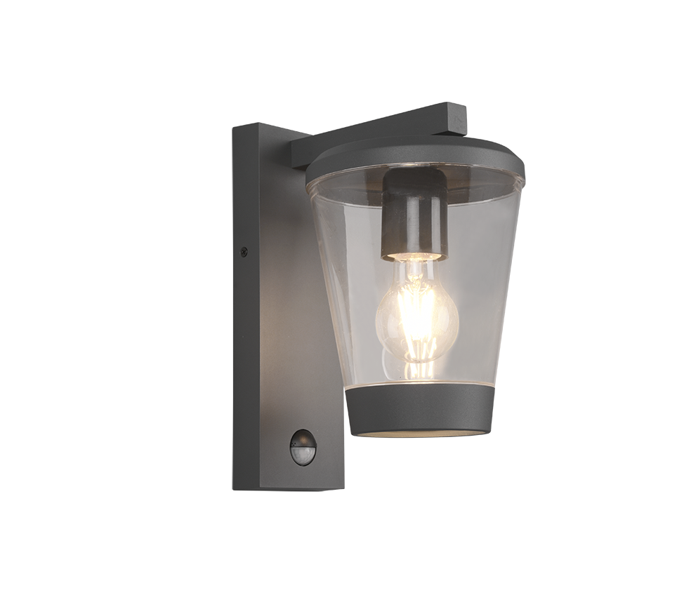 Cavado wall lamp E27 anthracite motion sensor — 211069142