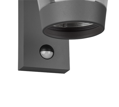Cavado wall lamp E27 anthracite motion sensor — 211069142