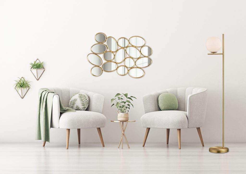 Madita mirror 90 x 61 cm gold