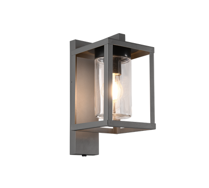 Lunga wall lamp E27 anthracite dusk sensor — 212060142