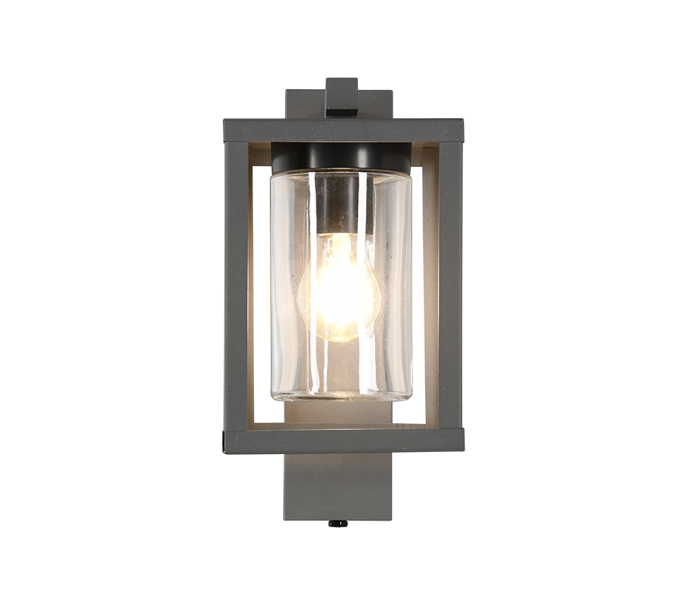 Lunga wall lamp E27 anthracite dusk sensor — 212060142