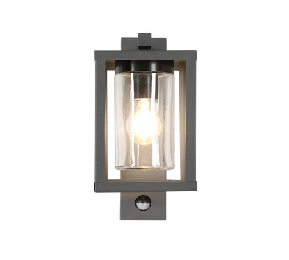 Lunga wall lamp E27 anthracite motion sensor — 212069142