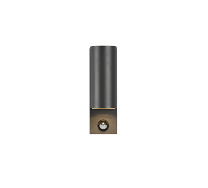 Roya wall lamp 2xGU10 anthracite round motion sensor — 214260242