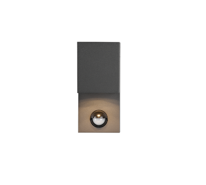 Roya wall lamp GU10 anthracite square motion sensor — 214269142