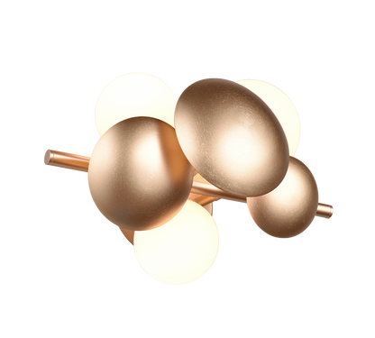 Bubble wall lamp 3xG9 matt brass — 217400379