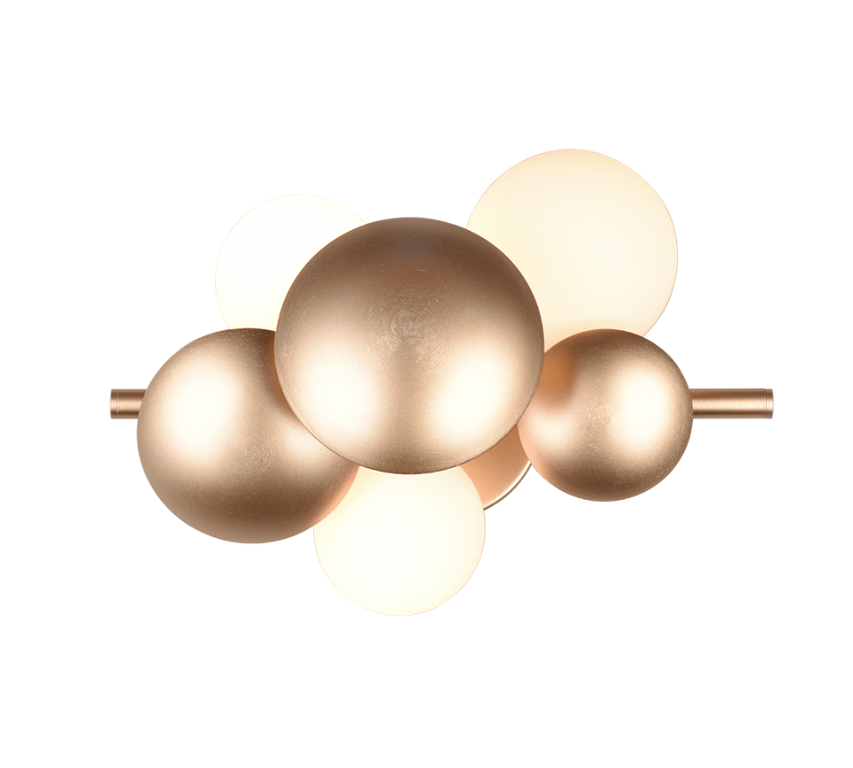 Bubble wall lamp 3xG9 matt brass — 217400379