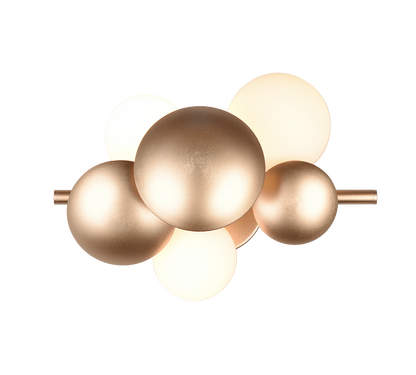 Bubble wall lamp 3xG9 matt brass — 217400379