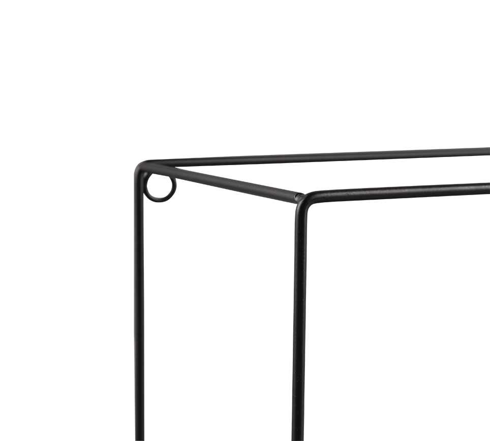 Anita wall shelves set 3-pack black