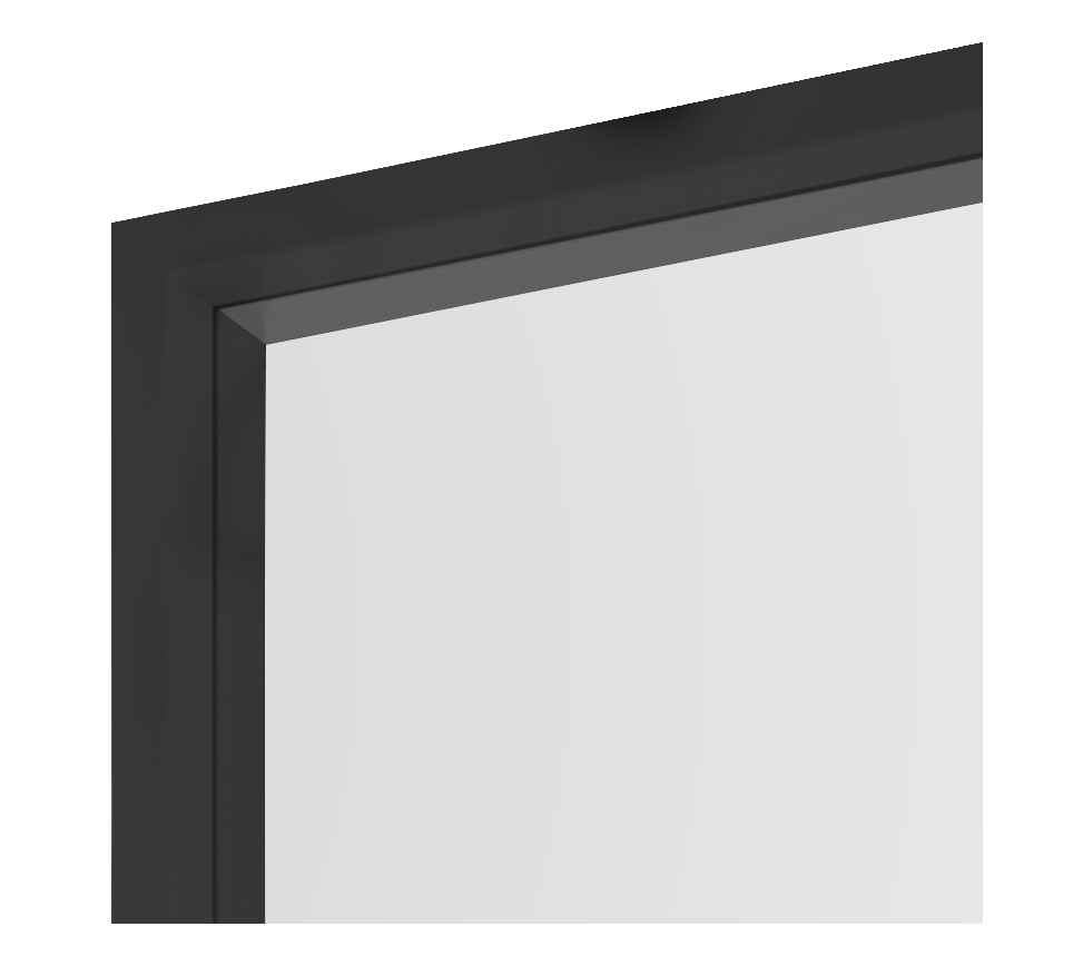 Alea mirror 32 x 124 cm black
