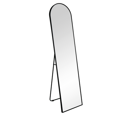 Britt mirror 40 x 160 cm black with stand