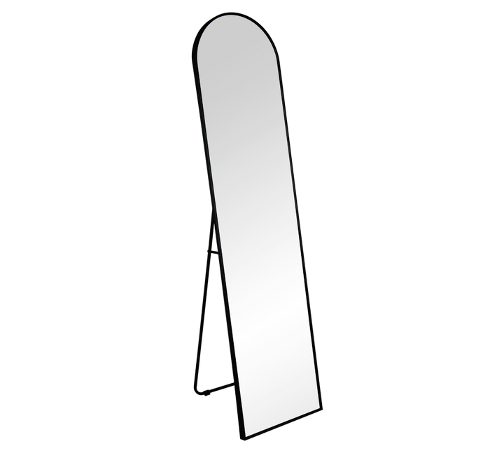 Britt mirror 40 x 160 cm black with stand