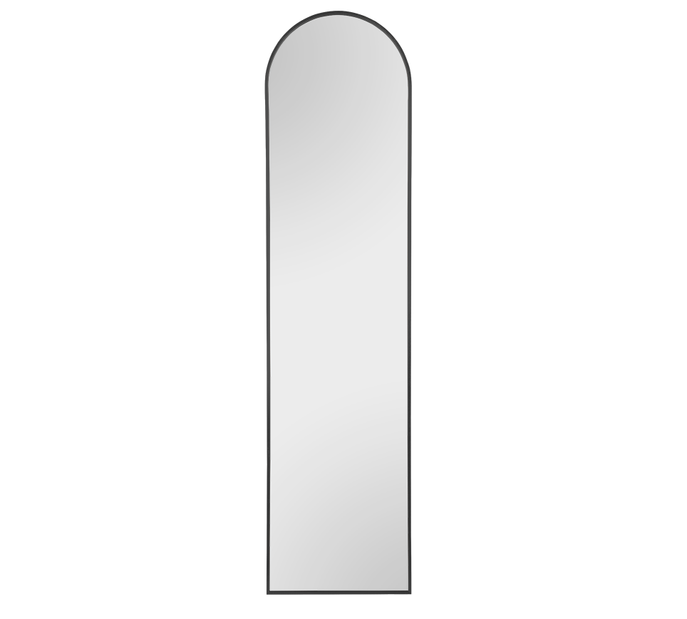 Britt mirror 40 x 160 cm black with stand