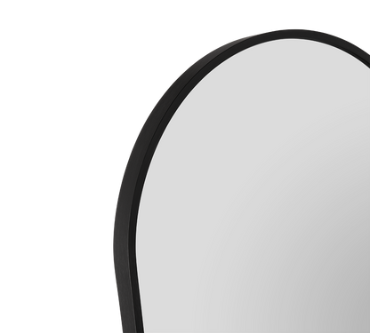 Britt mirror 40 x 160 cm black with stand