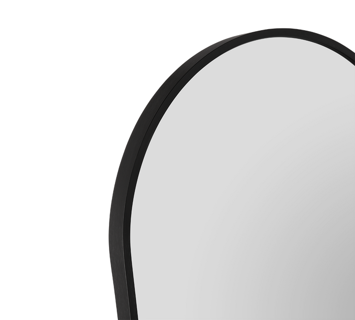Britt mirror 40 x 160 cm black with stand