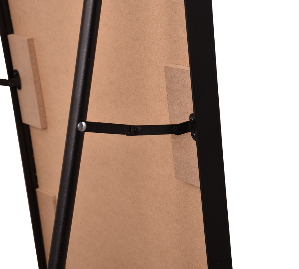 Britt mirror 40 x 160 cm black with stand