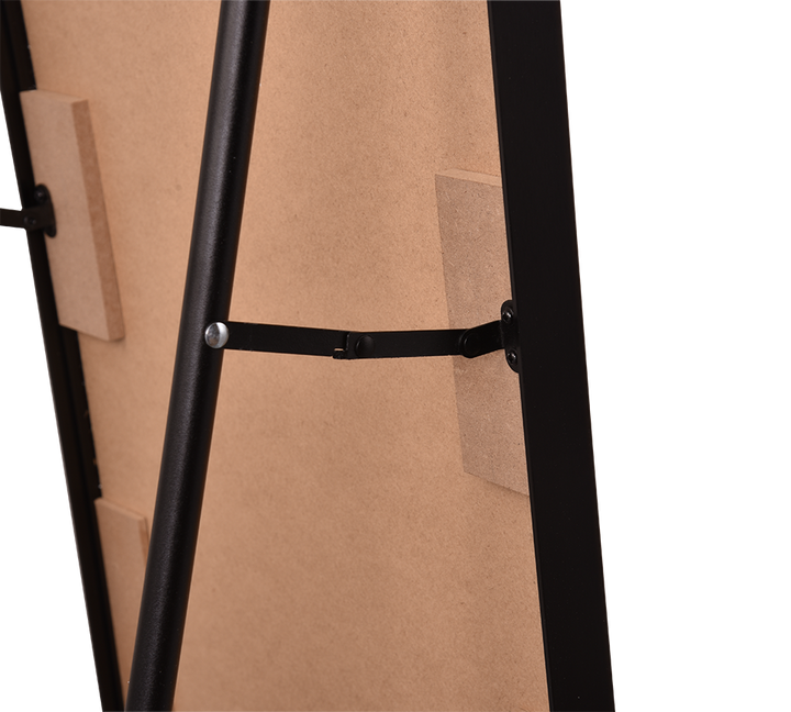 Britt mirror 40 x 160 cm black with stand