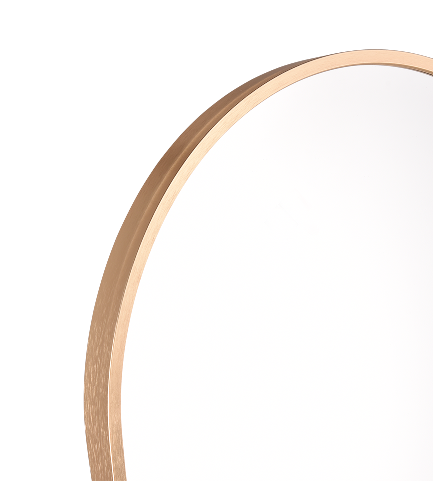 Britt mirror 40 x 160 cm gold with stand