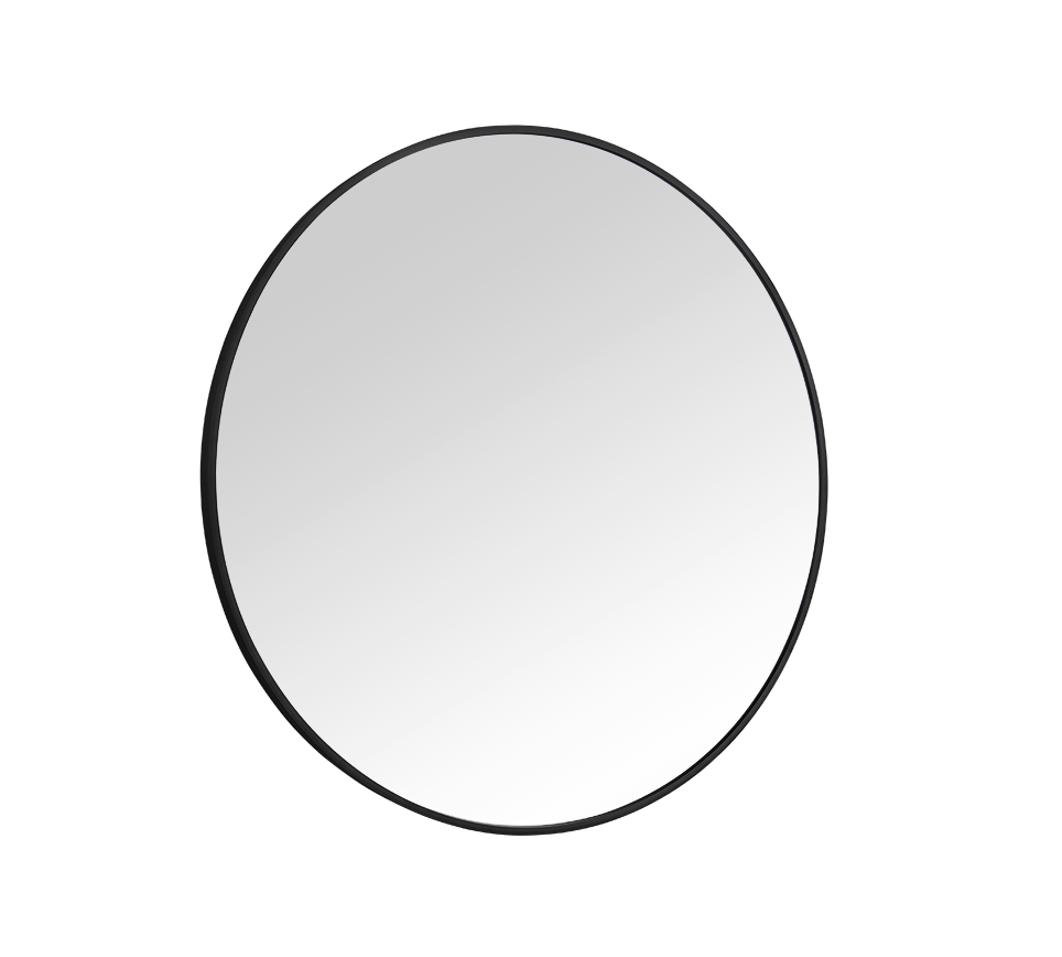 Britt mirror Ø70 cm black