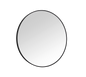 Britt mirror Ø70 cm black