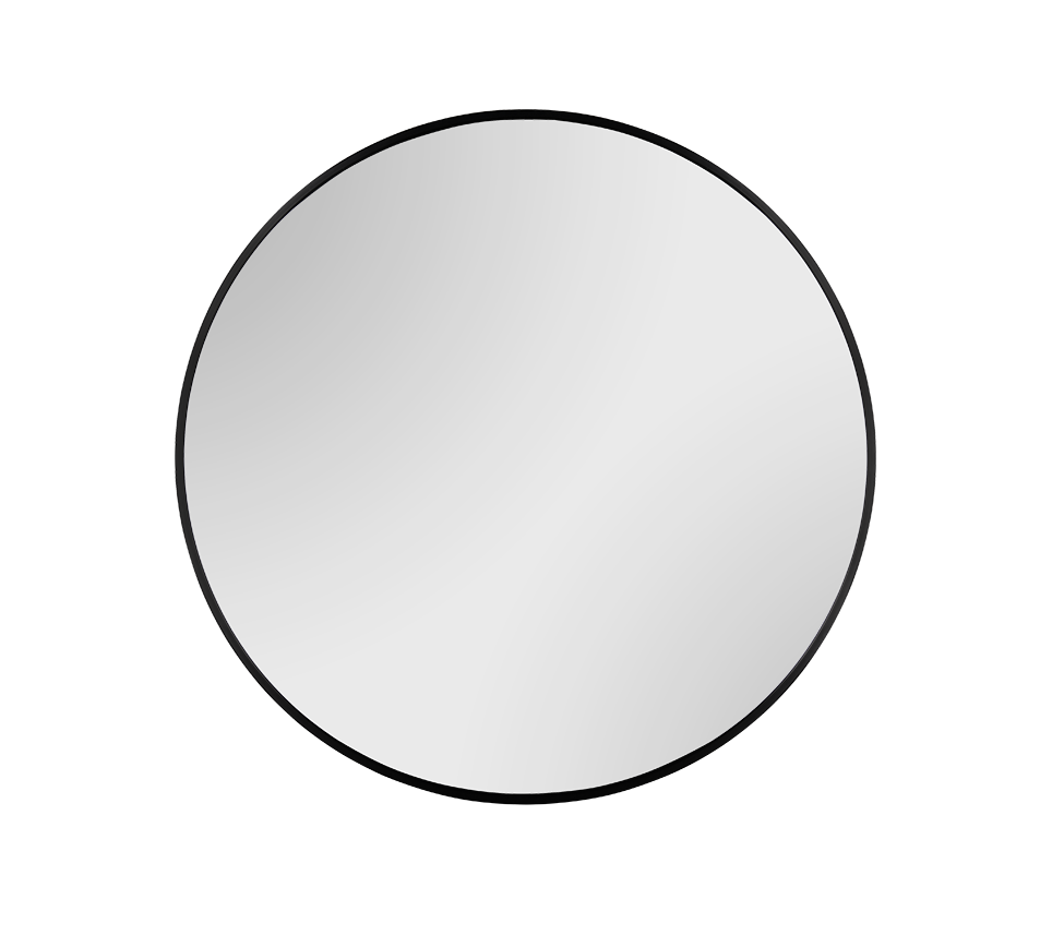 Britt mirror Ø70 cm black