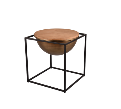 Celina side table 53 x 55 cm black