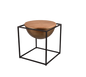 Celina side table 53 x 55 cm black