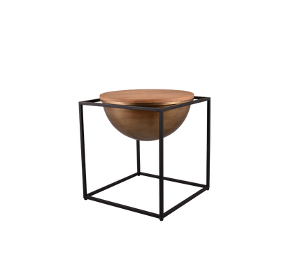 Celina side table 53 x 55 cm black