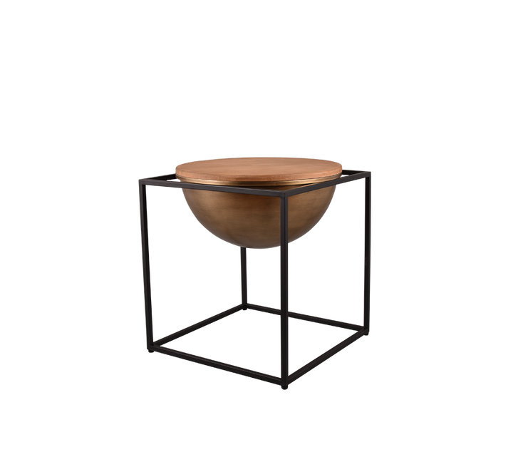 Celina side table 53 x 55 cm black