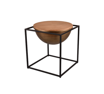 Celina side table 43 x 51 cm black