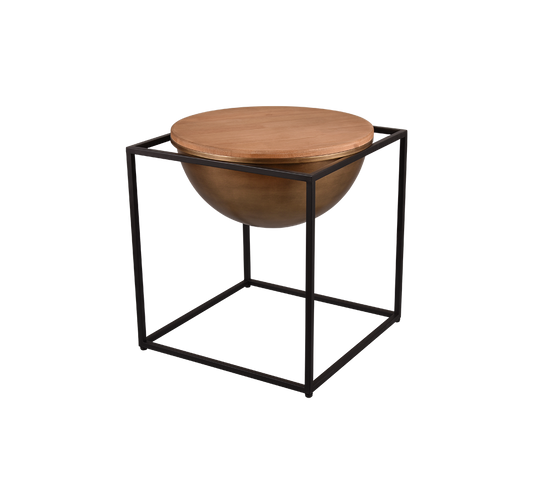 Celina side table 43 x 51 cm black