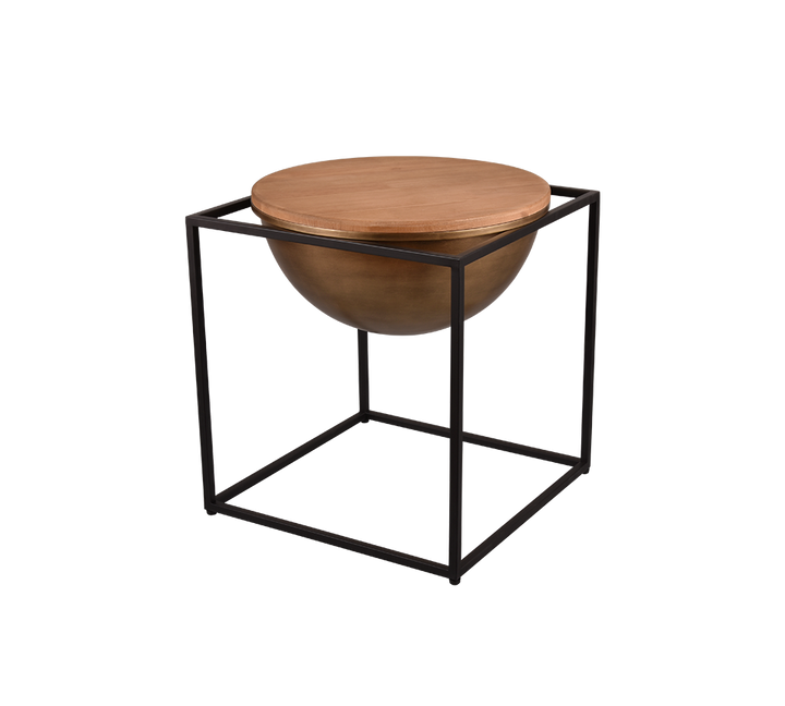 Celina side table 43 x 51 cm black