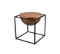 Celina side table 43 x 51 cm black