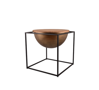Celina side table 43 x 51 cm black