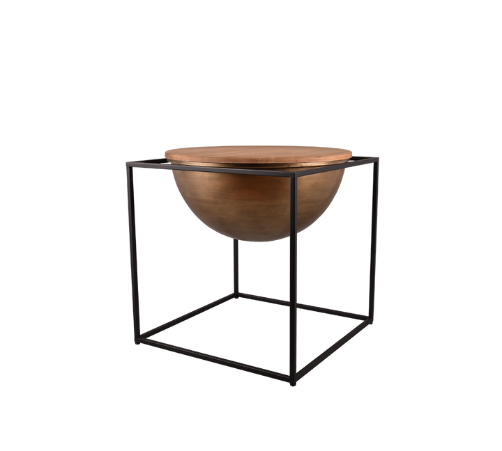 Celina side table 43 x 51 cm black