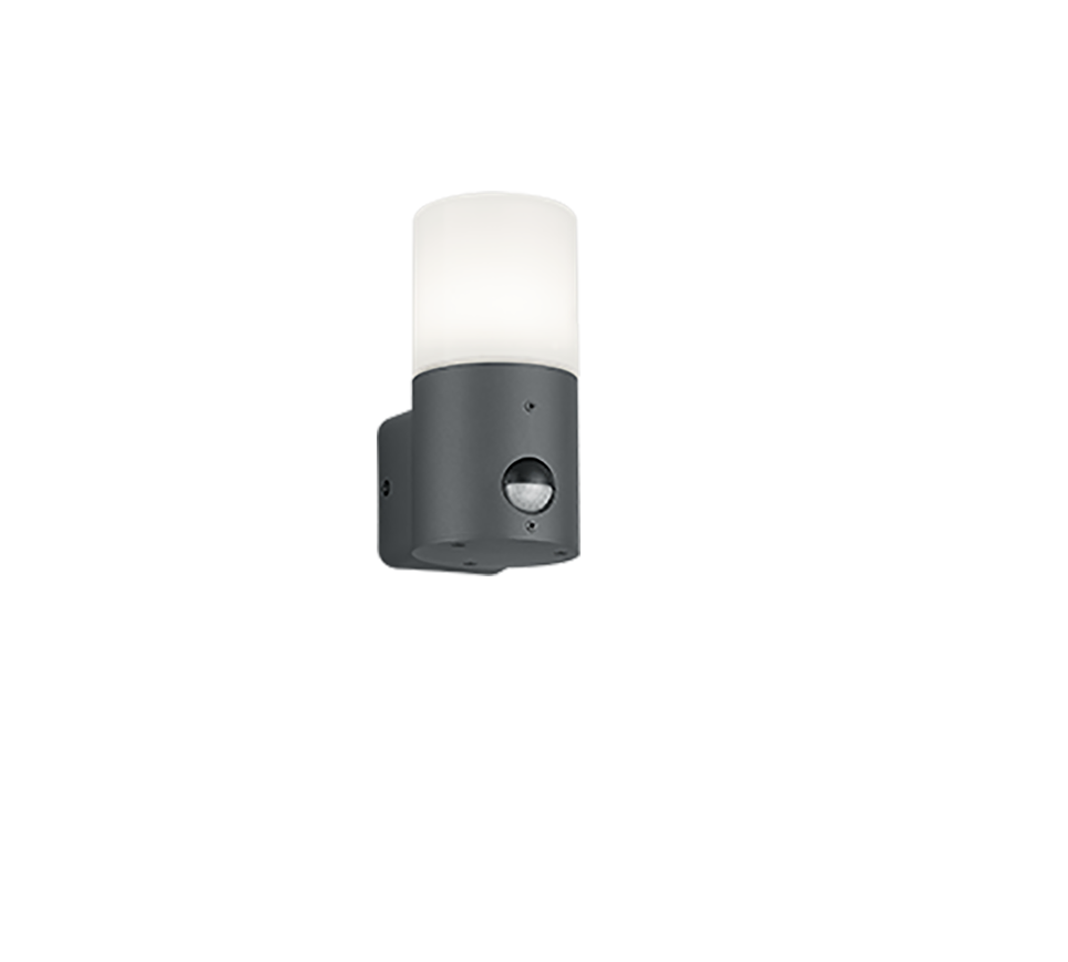 Hoosic wall lamp E27 anthracite motion sensor — 222260142