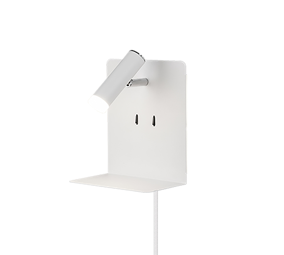 Element LED wall lamp matt white — 222570231